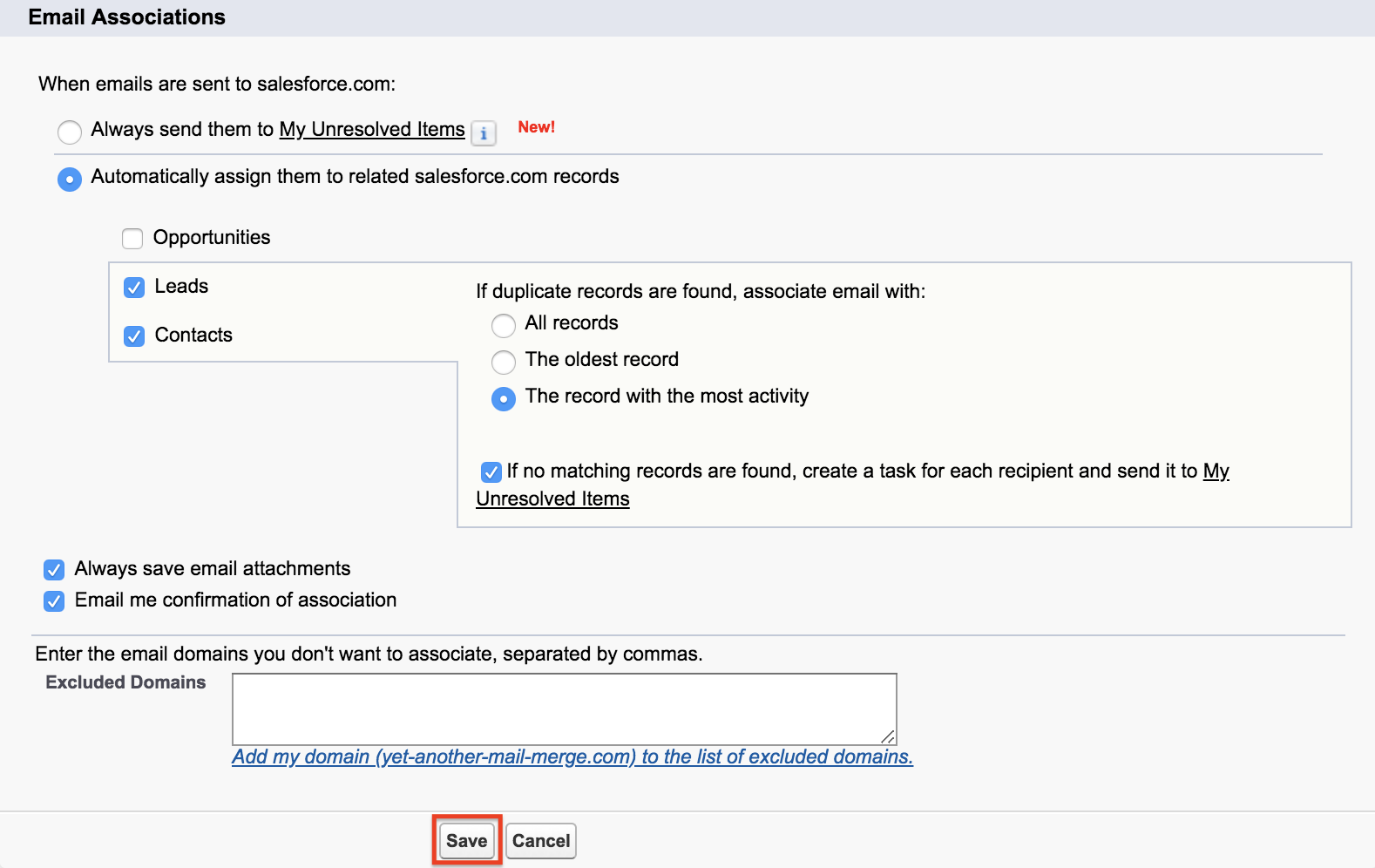 salesforce mail merge