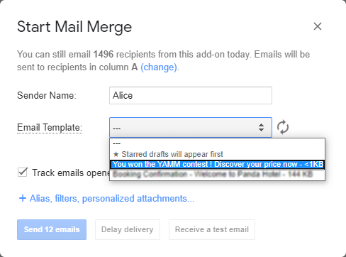 Create A Simple Draft Email Template In Gmail For Your Mail Merge Documentation Yet Another Mail Merge Support