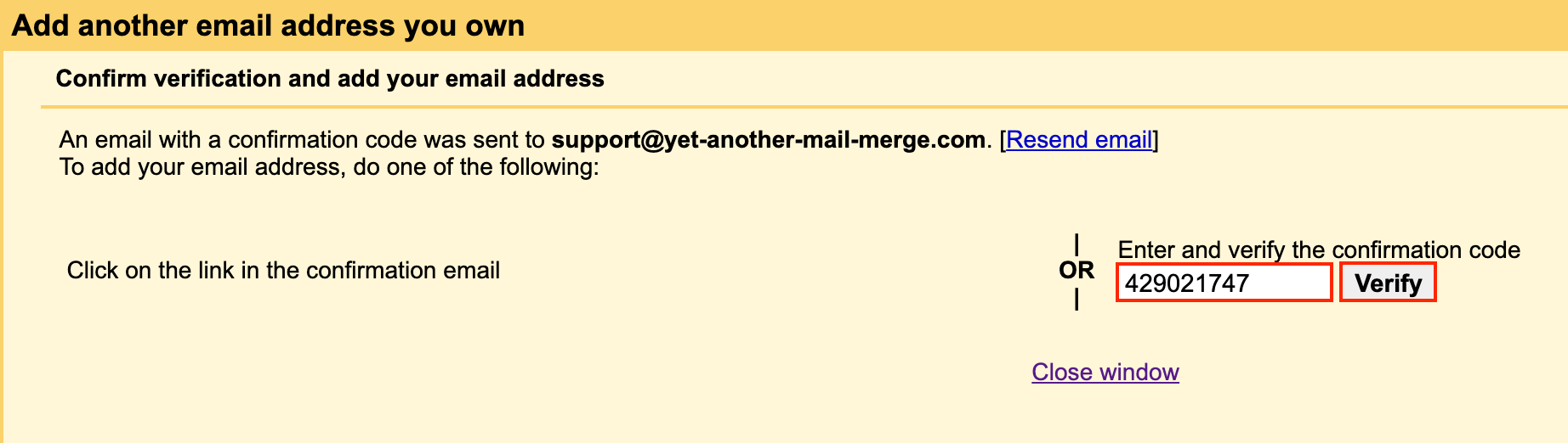 outlook error verify email address gmail