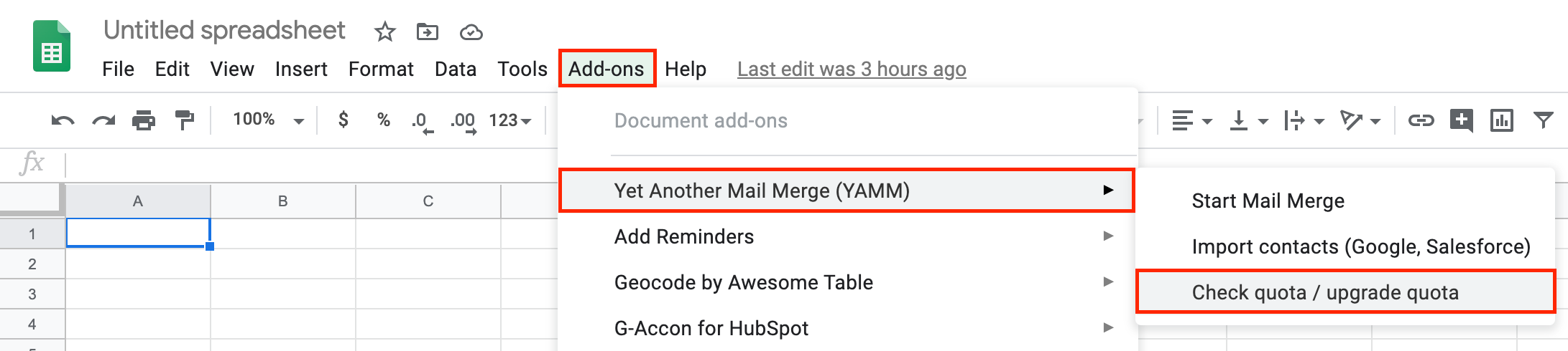 yamm mail merge