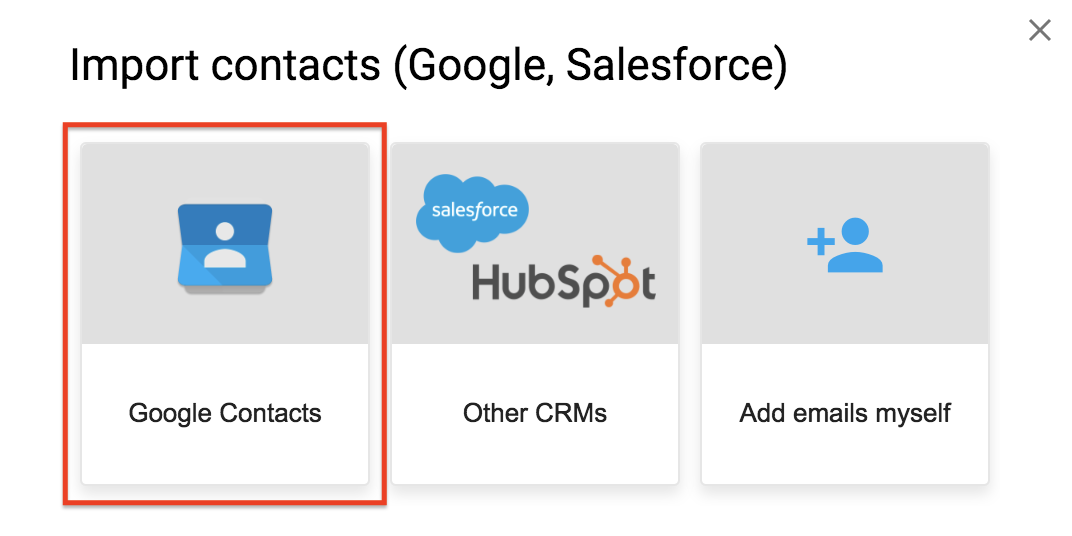 Import your contacts from Google Contacts Documentation Yet Another