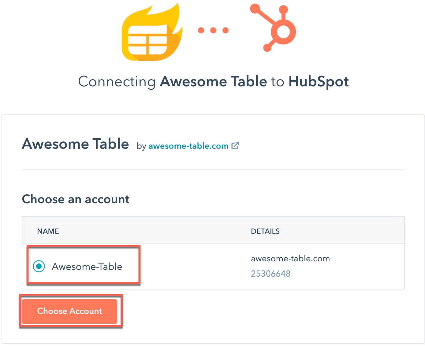 05-hubspot-connecting-page-select-team-and-click-choose-account.png